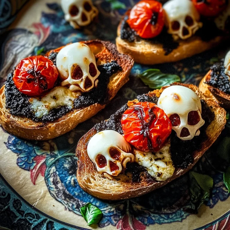 Halloween Bruschetta Appetizer