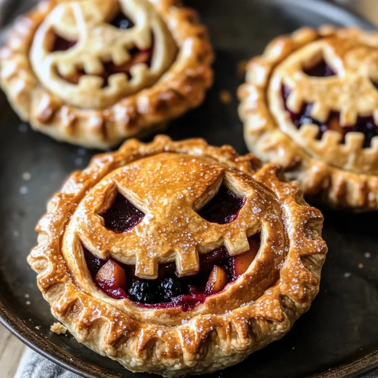 Jack-O-Lantern Hand Pies