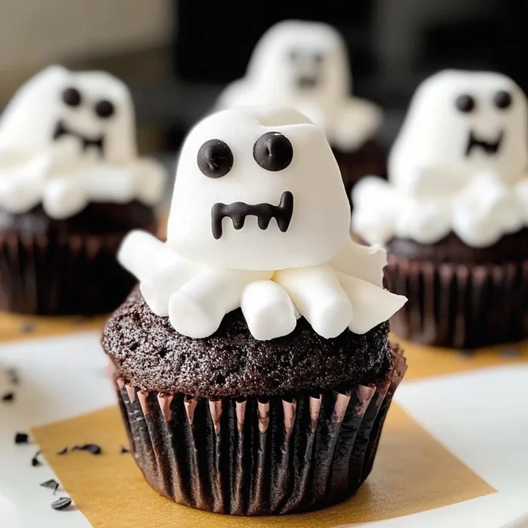 Marshmallow Ghost Cupcakes