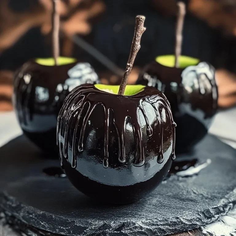 Poison Toffee Apples for Halloween