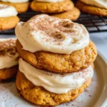 Pumpkin Cookies with Cream Cheese Frosting
