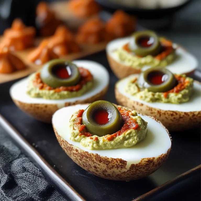 Spooky Deviled Eyeballs