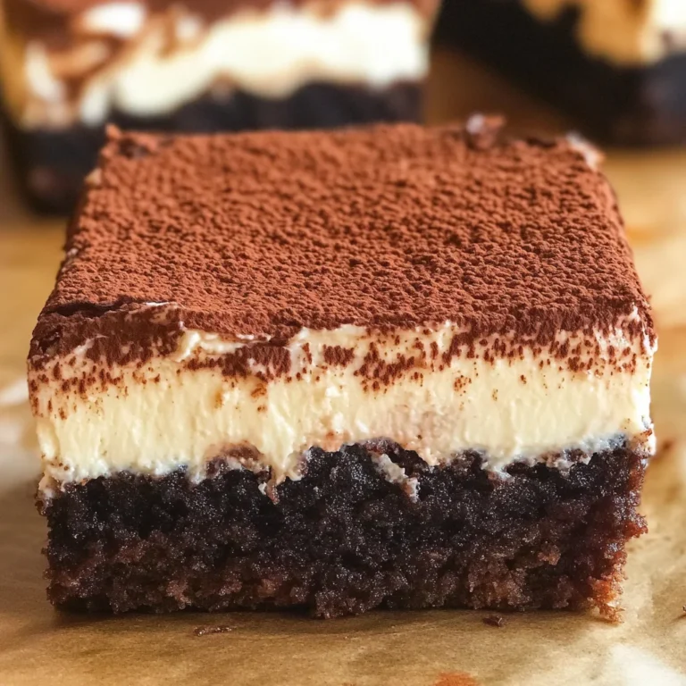 Tiramisu Brownies
