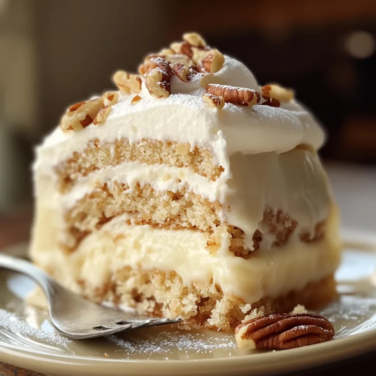 Butter Pecan Tres Leches Cake