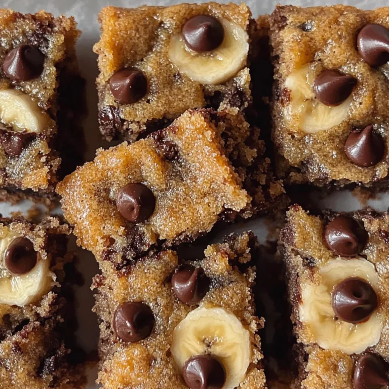 Chocolate Chip Banana Bars Recipe