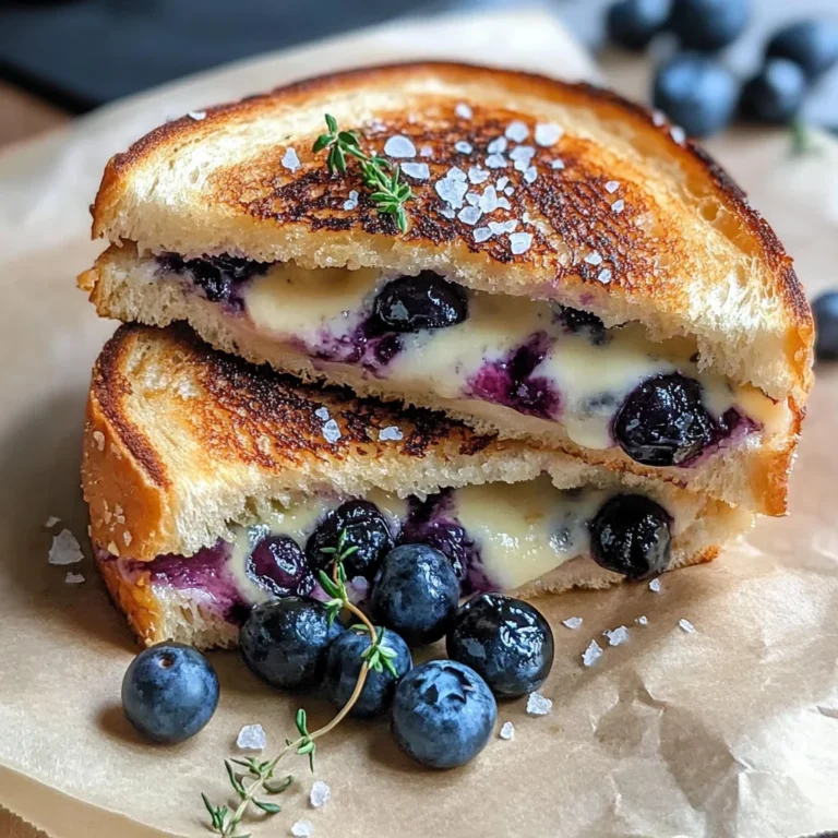 Crispy Blueberry Grilled Cheese