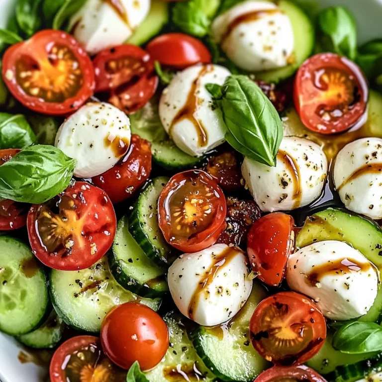Cucumber Caprese Salad