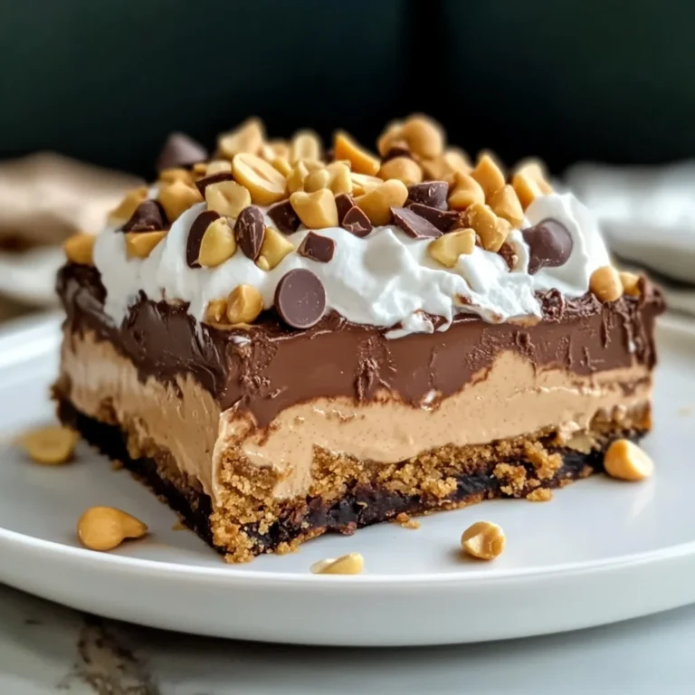 No-Bake Peanut Butter Lasagna