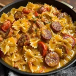 One Pot Creamy Cajun Sausage Pasta