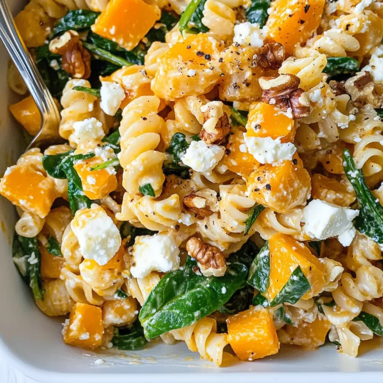 Pumpkin Feta Pasta