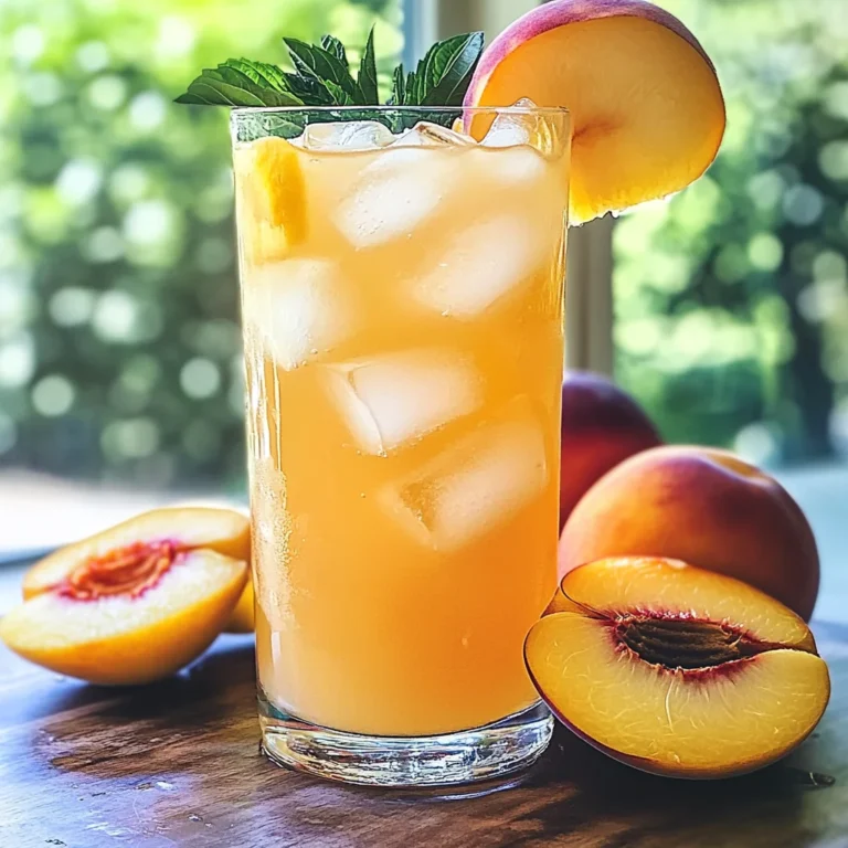 Refreshing Peach Lemonade