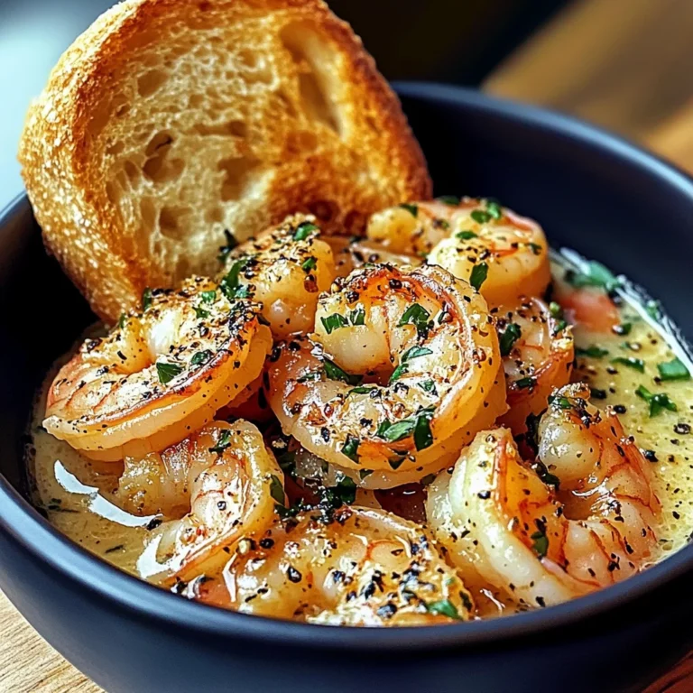 Shrimp Scampi Bowls with Garlic Bread
