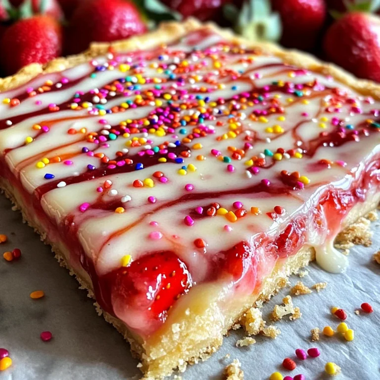 Strawberry Pop Tart Slab Pie Recipe